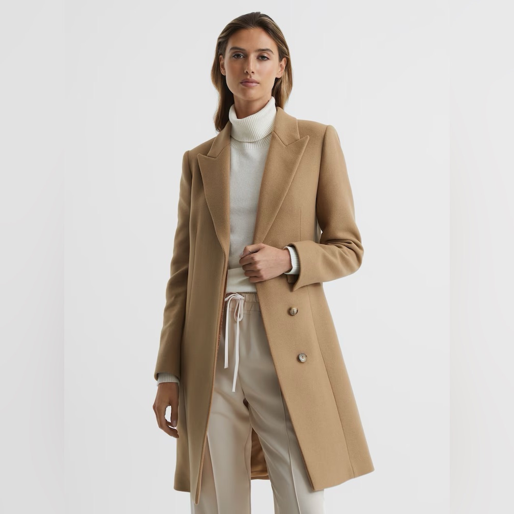 NWOT REISS Marlow Wool Blend Coat